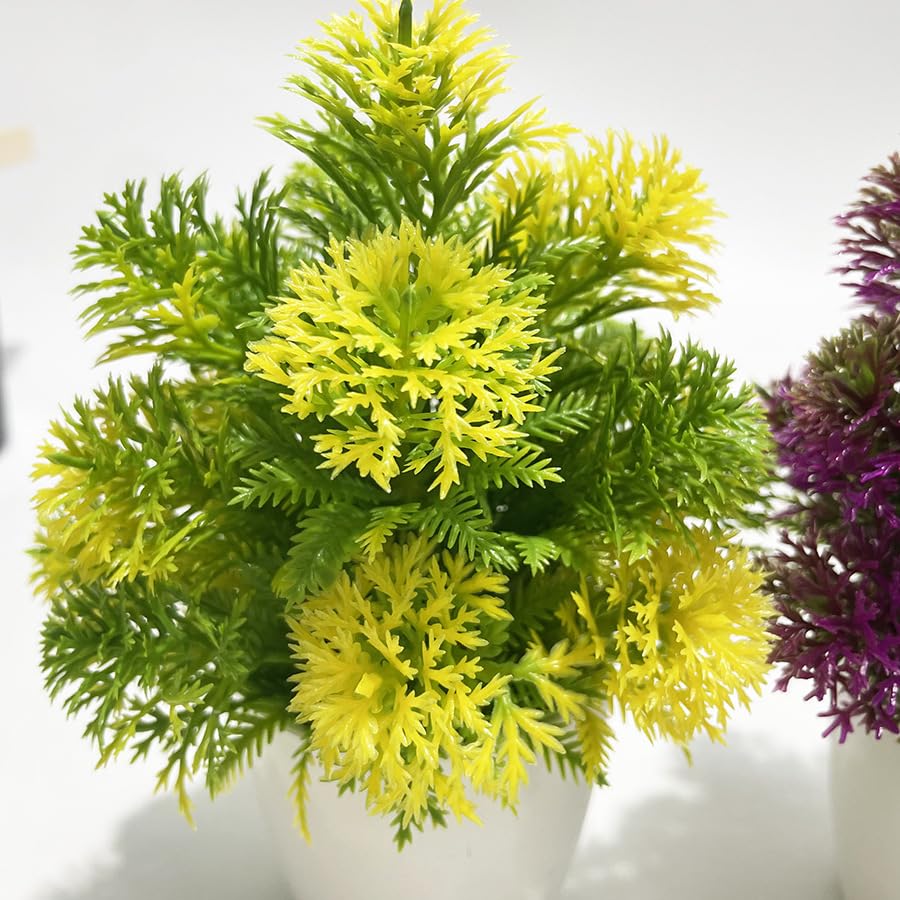 Plantes artificielles durables style boule persane avec pots de fleurs stables - 5