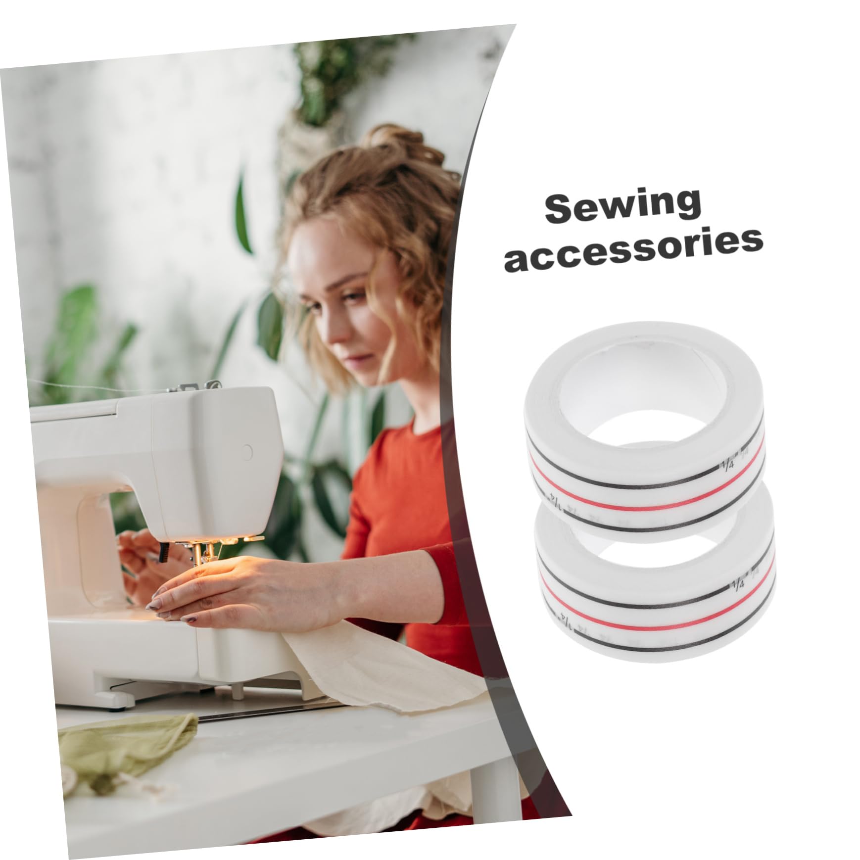 HAPINARY Achieve Precise Diagonal Lines Rolls of Quilting Seam Tape Basting Adhesive Sewing Tool