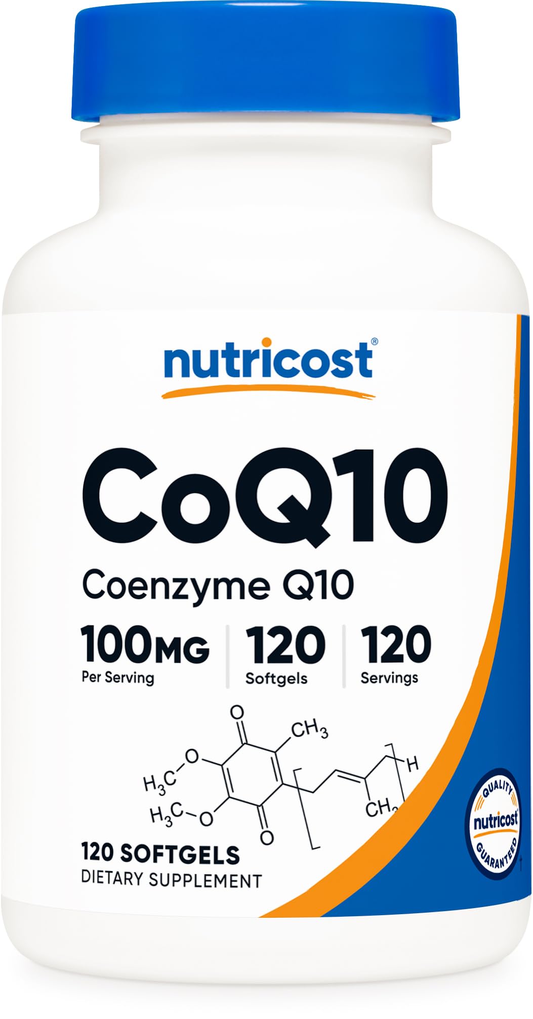 CoQ10 Softgels (120 Servings, 100 mg Per Serving) - Better Absorption, Ultra Pure CoQ10 Supplement, Gluten Free and Non-GMO