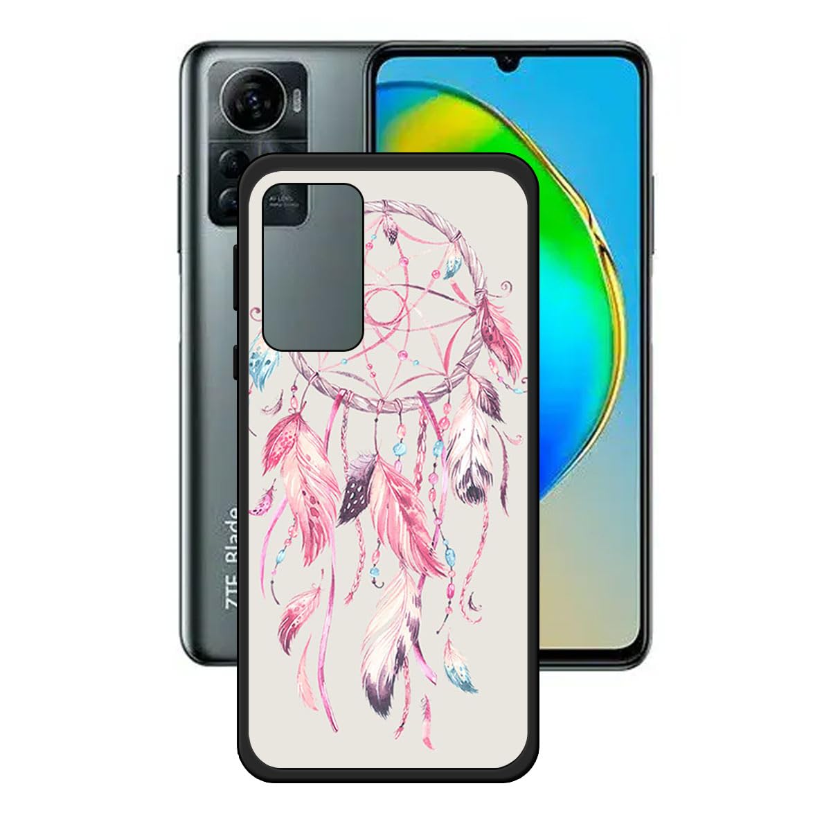 Cover LCEHTOGYE Per ZTE Blade A72S: Custodia Morbida In Silicone TPU Nero, Sottile E Antiurto