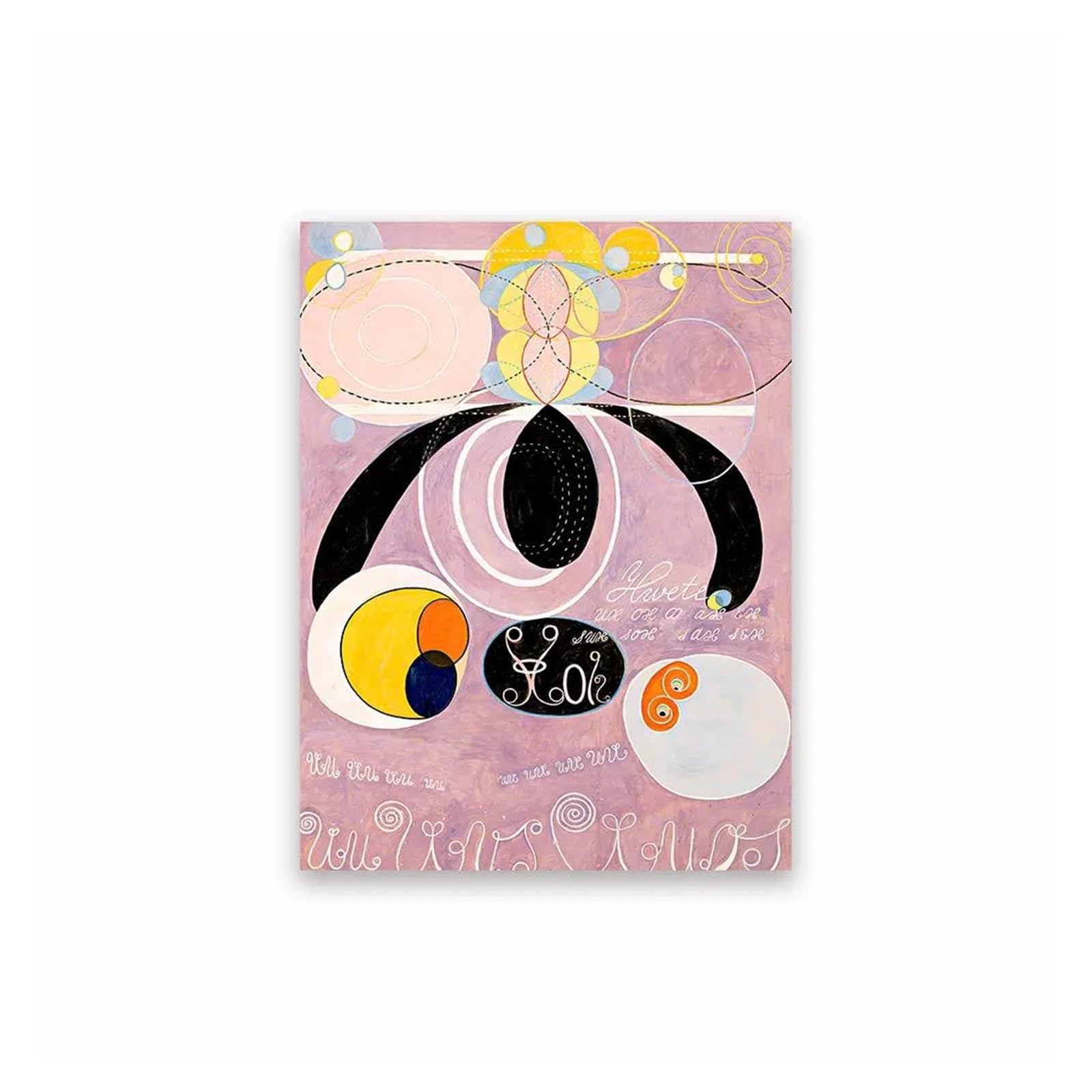 Peinture imprimée sur toile abstraite et colorée pour décoration de chambre d'enfant