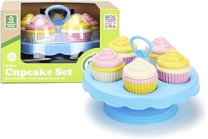 Green Toys Cupcake Set - Building Toy for Imaginative Play