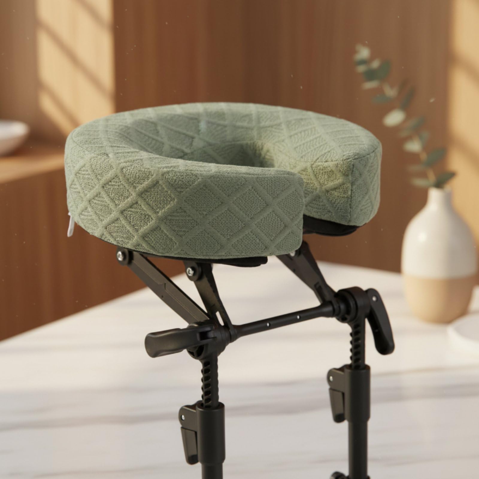 B Baosity Soporte Craneal para Masaje con Superficie Suave y Transpirable y Mecanismo Ajuste Multinivel Acuado para Uso en Estudio Masaje, Full Set