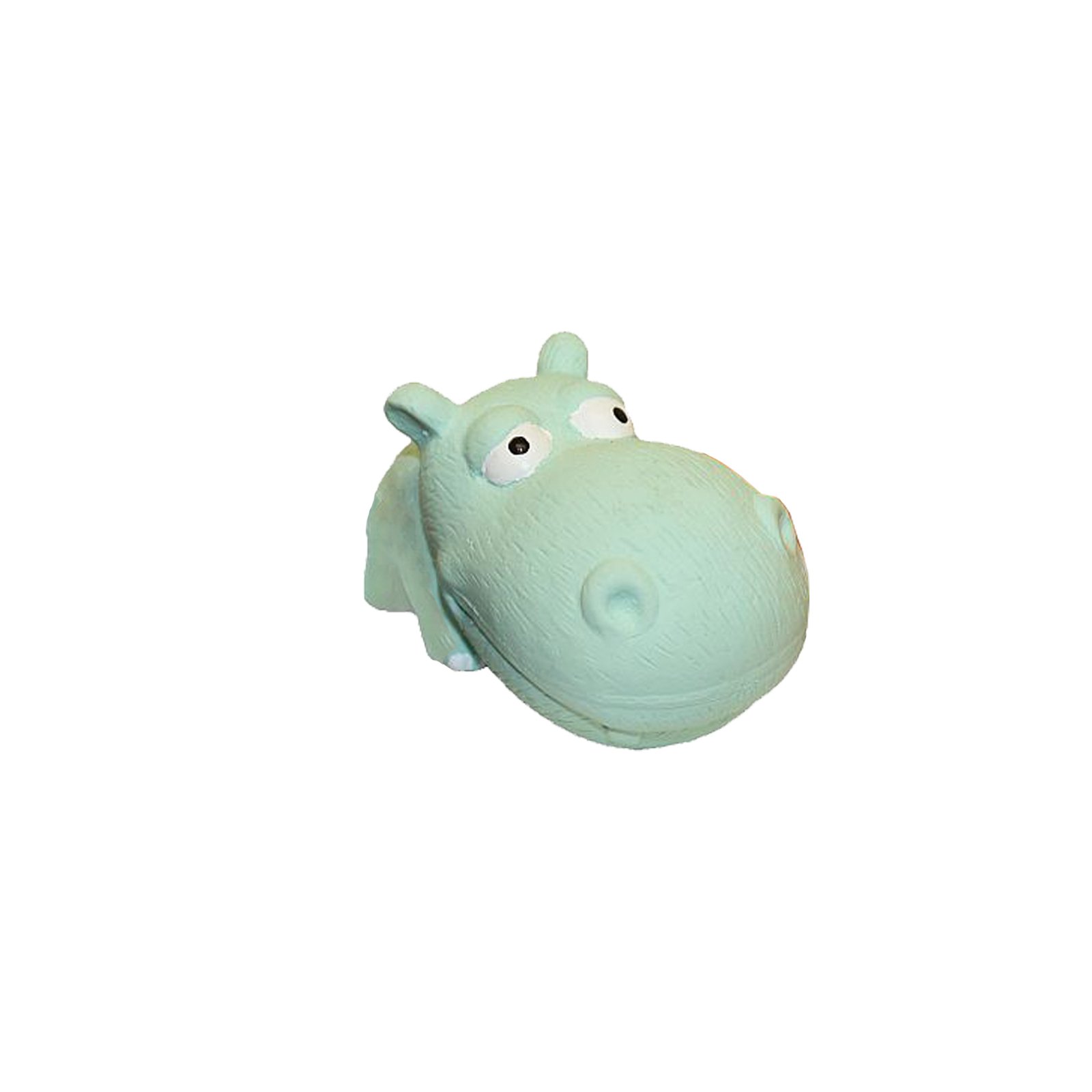 Multipet Mini Latex Animal Hippo Dog Toy, 3.5"