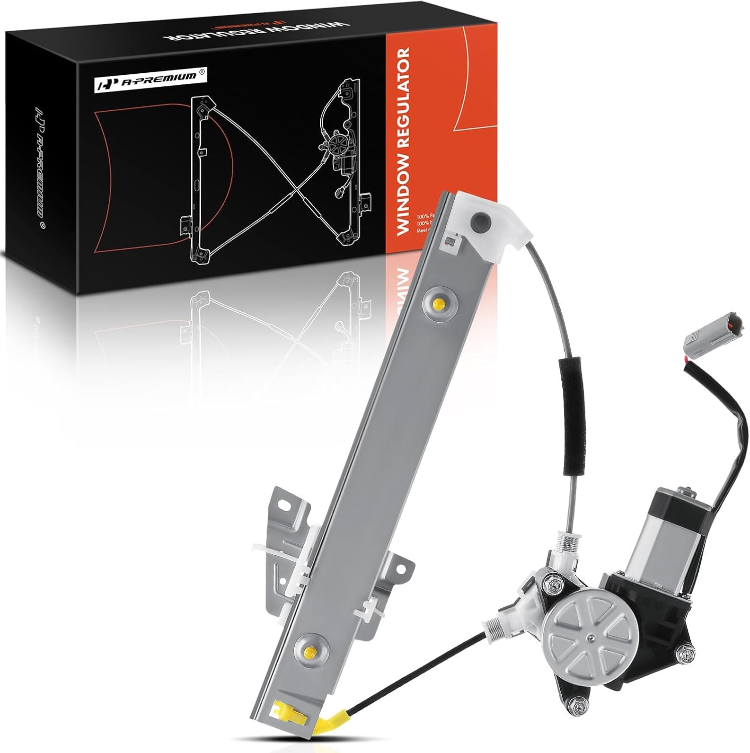 A-Premium Power Window Regulator with Motor Compatible with Ford Escape 2001-2007 Mercury Mariner 2005-2007 Rear Driver Side