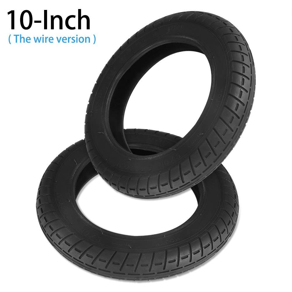 Ruedas de Repuesto para Scooter eléctrico,Piezas de Repuesto para Scooter de neumático de Equilibrio de Tubo Exterior de neumático de 10 Pulgadas compatibles con M365
