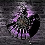 ➤ Die Vinyl Record Wanduhr ist eine perfekte Inneneinrichtung und passt dank der einzigartigen Kombination aus moderner Kunst und Vintage-Stil zu jedem Design und Interieur.