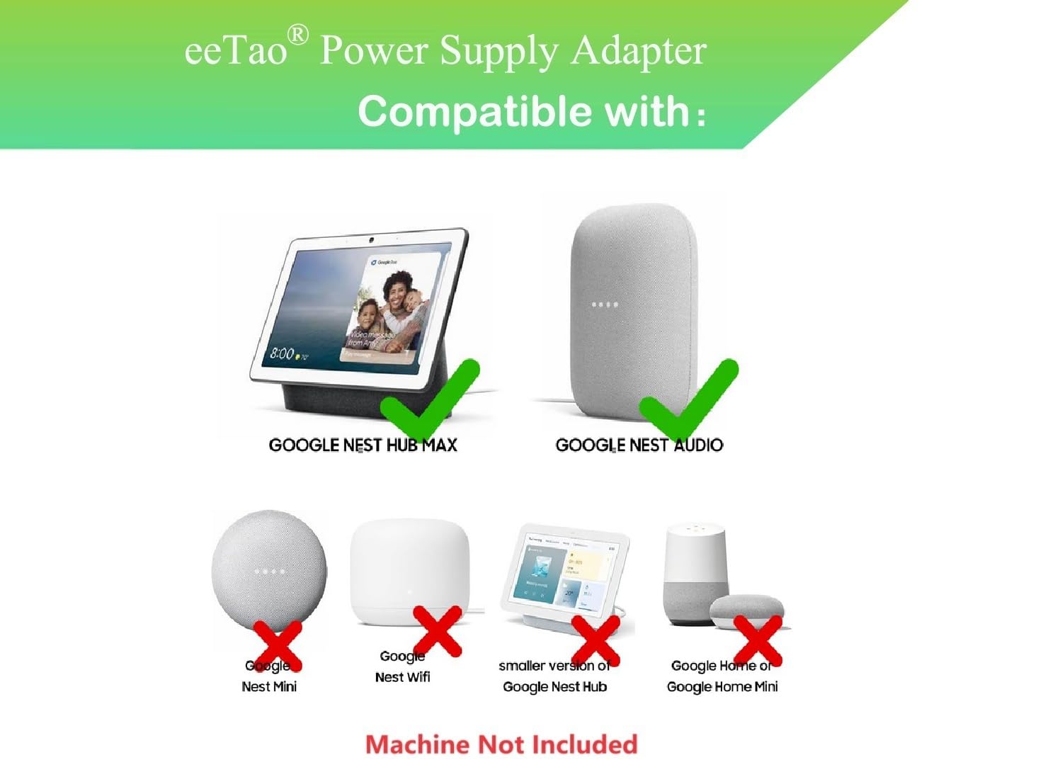 Amazon.com: 24V Replacement Power Adapter Compatible with Google