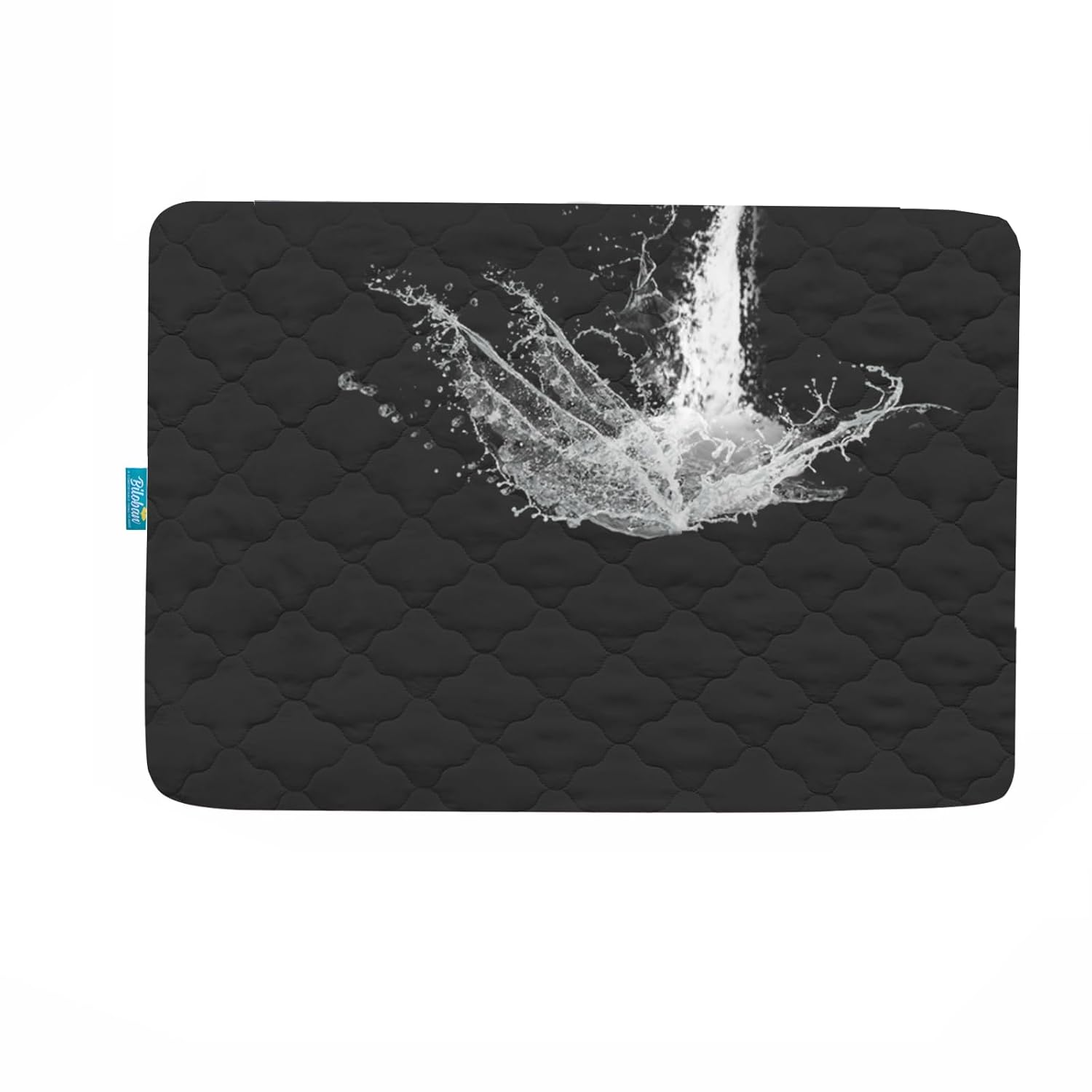 Pack and Play Mattress Pad Waterproof, Pack and Play Sheets Quilted- 39" x 27" Fitted, Black 39 X 27 Inch Black 1