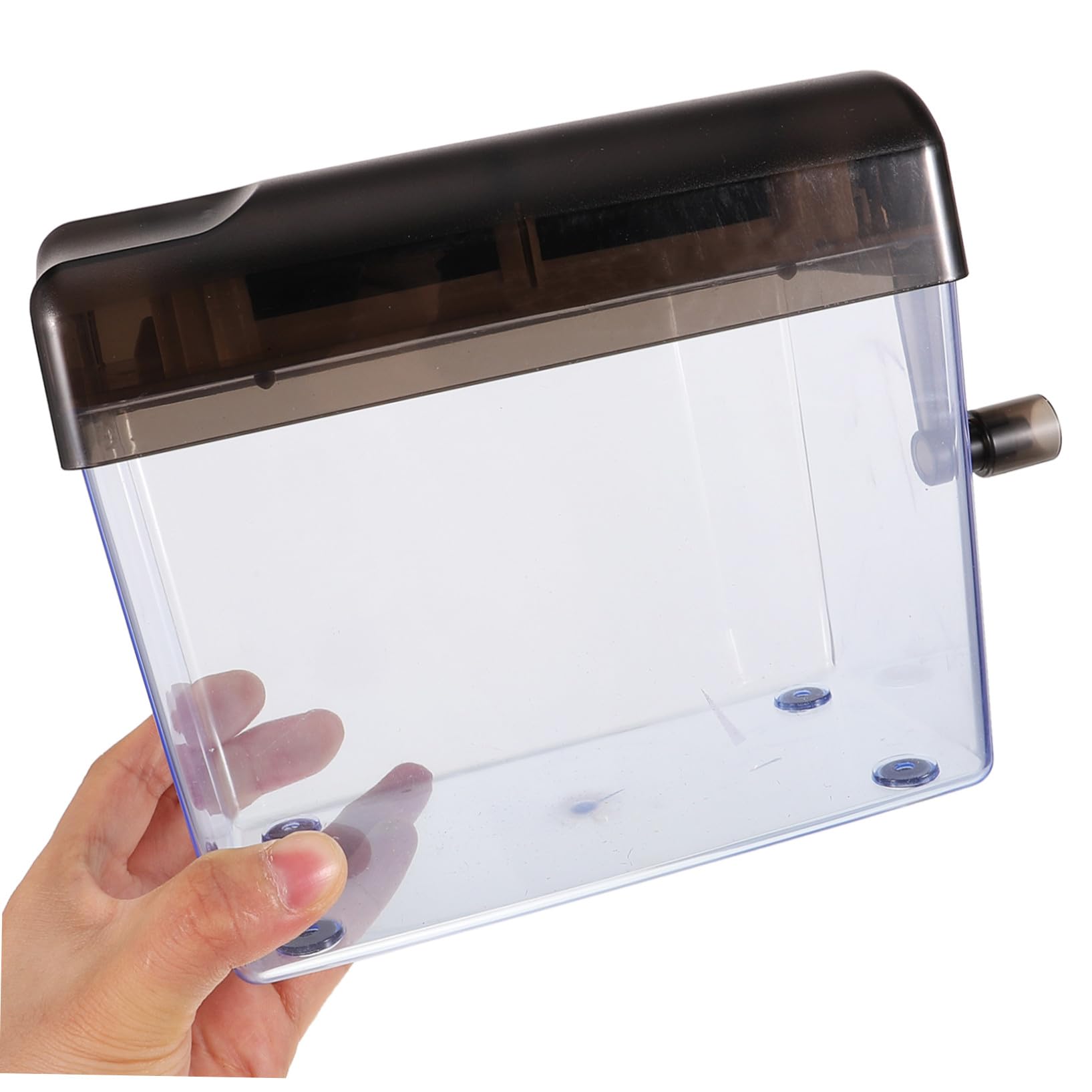 Distruggidocumenti Protezione dei File in ABS Manuale Portatile Design Semplice e Compatto per Ufficio e per Uso Domestico e Professionale