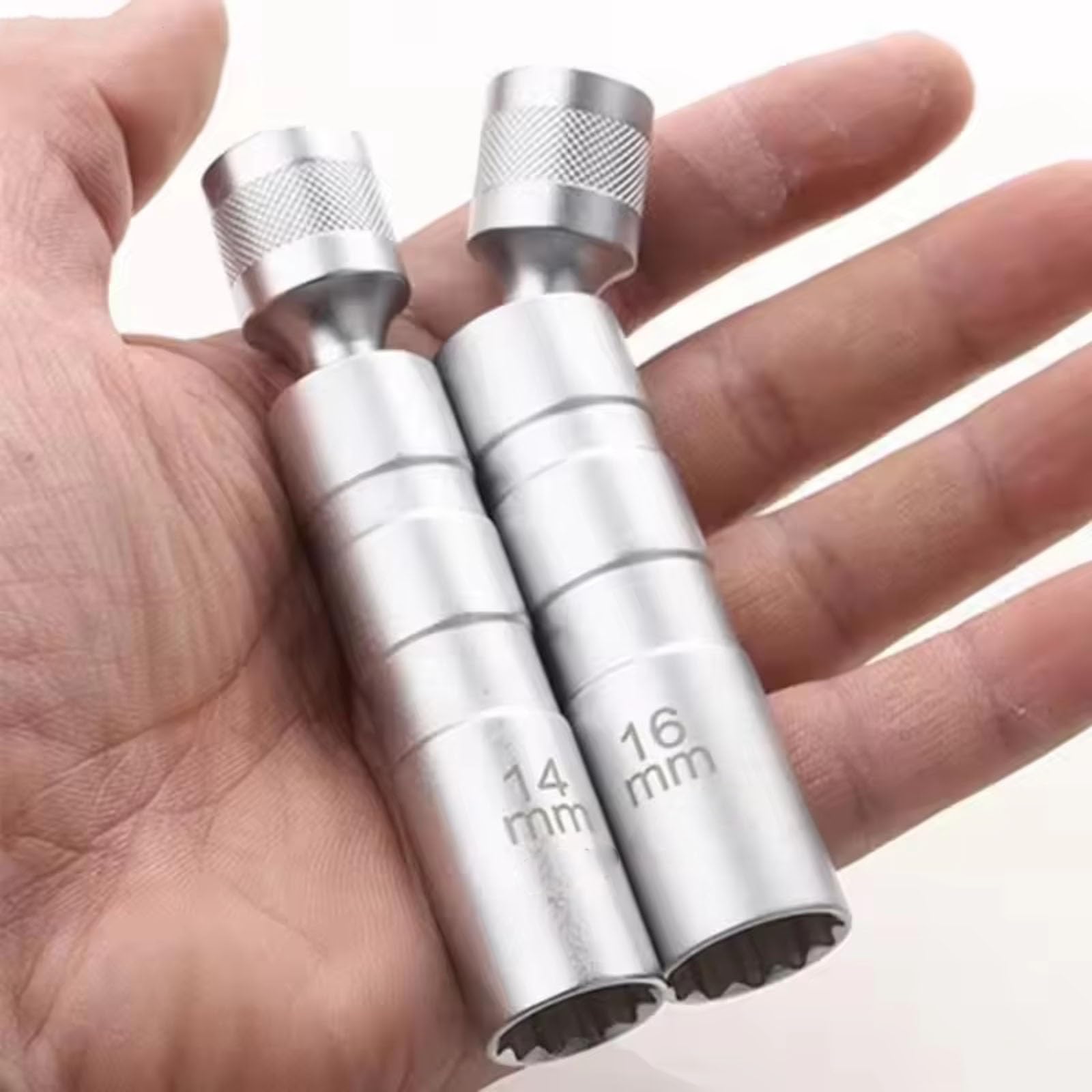 14mm 16mm Für Zündkerze Steckschlüssel Adapter Set Joint Mit Magnetische Flexible Dünne Für Wand Auto Reparatur Werkzeug Auto Zündkerzenschlüssel