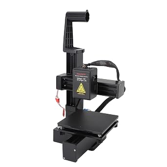 FDM Mini 3D Printer, Frequency Division Multiplexing Small Desktop Printing Machine for Beginners, Fast Heating Compact 3D Printer (Black)