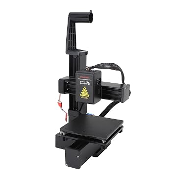 FDM Mini 3D Printer, Frequency Division Multiplexing Small Desktop Printing Machine for Beginners, Fast Heating Compact 3D Printer (Black)