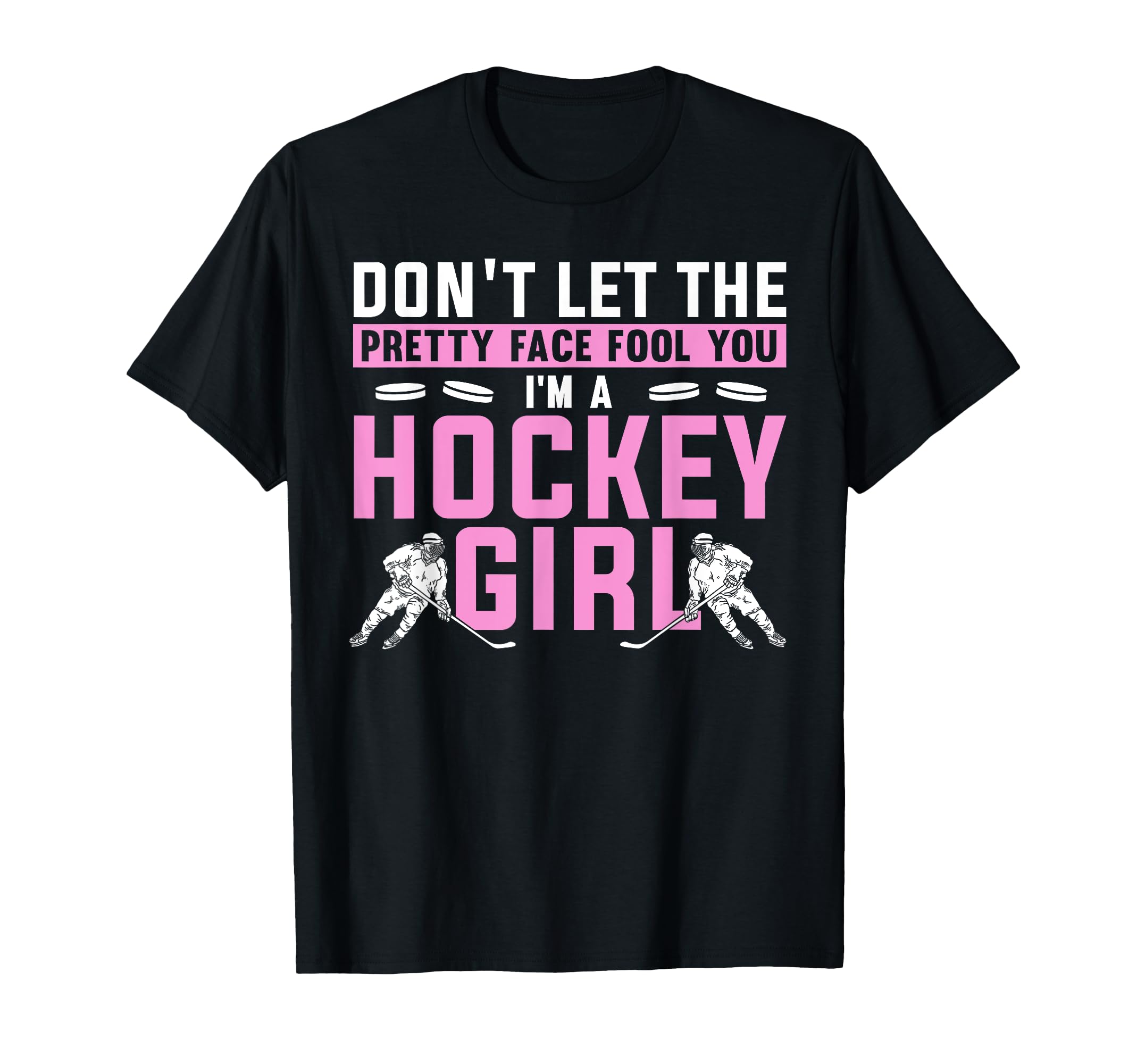 Cool Ice Hockey For Women Girls Hockey Player Sports Lovers T-Shirt
