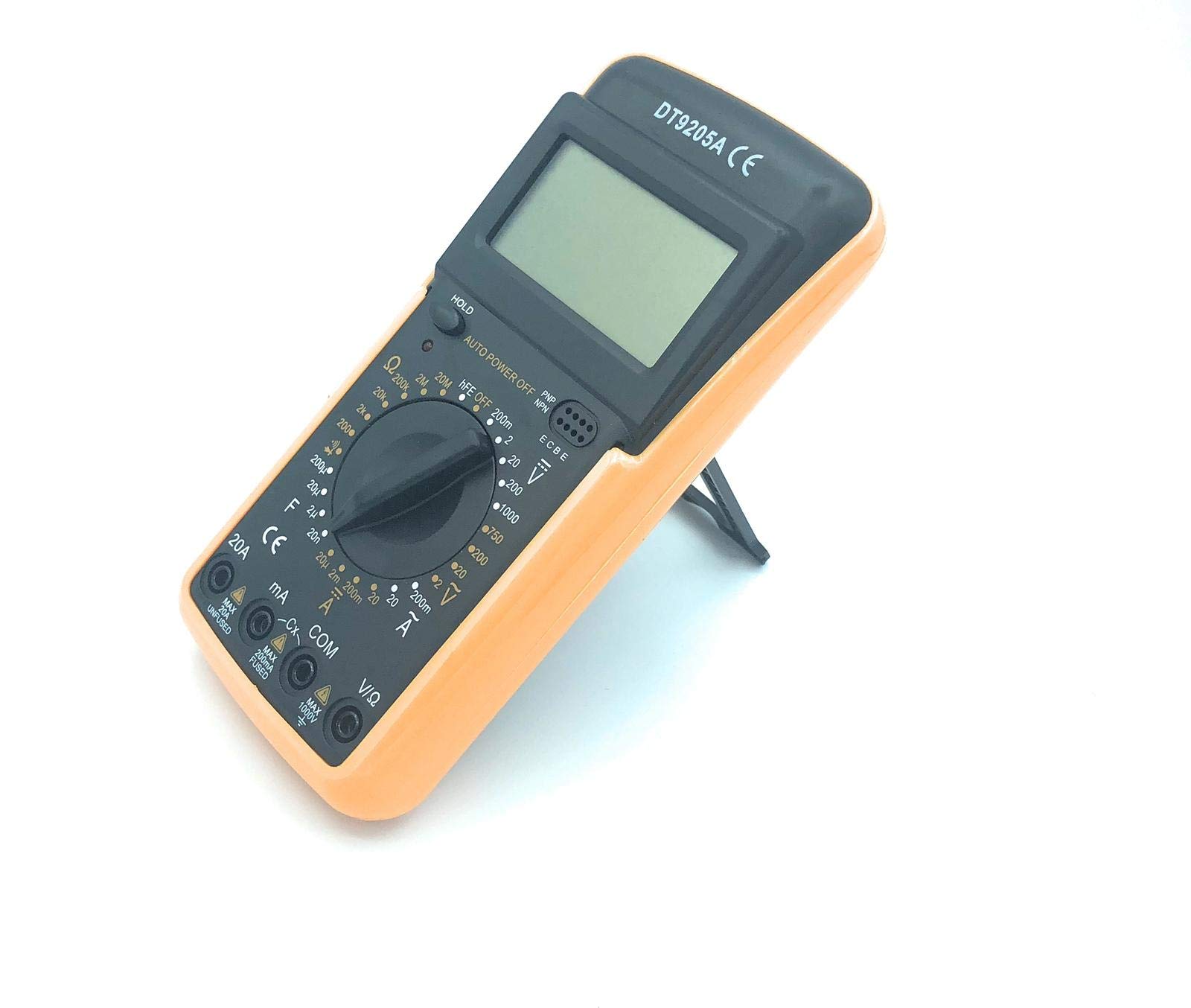 Multimetro Digitale Professionale TOOLMAK - LCD, Custodia Pelle, Misura Tensione, Corrente, Resistenza E Capacità