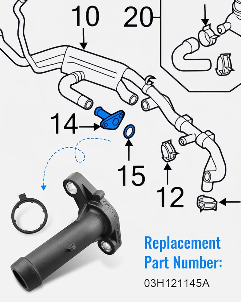 Coolant Flange Replacement - Coolant Hose Flange - 2009