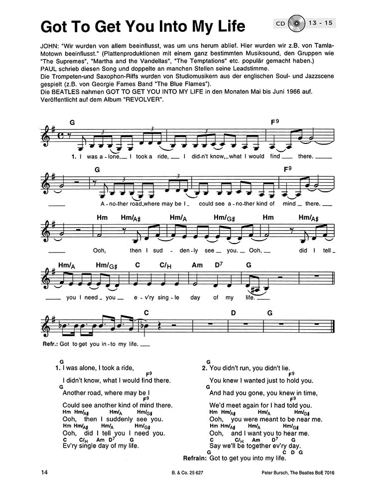 Beatles für Gitarre Band 2 Peter Bursch | Akustikgitarre Songbook mit CD für Anfänger Schüler Erwachsene | Leichte Gitarre Lernen Riffs Schlagmuster ... Rock Noten Gitarrenschule: Revised Edition