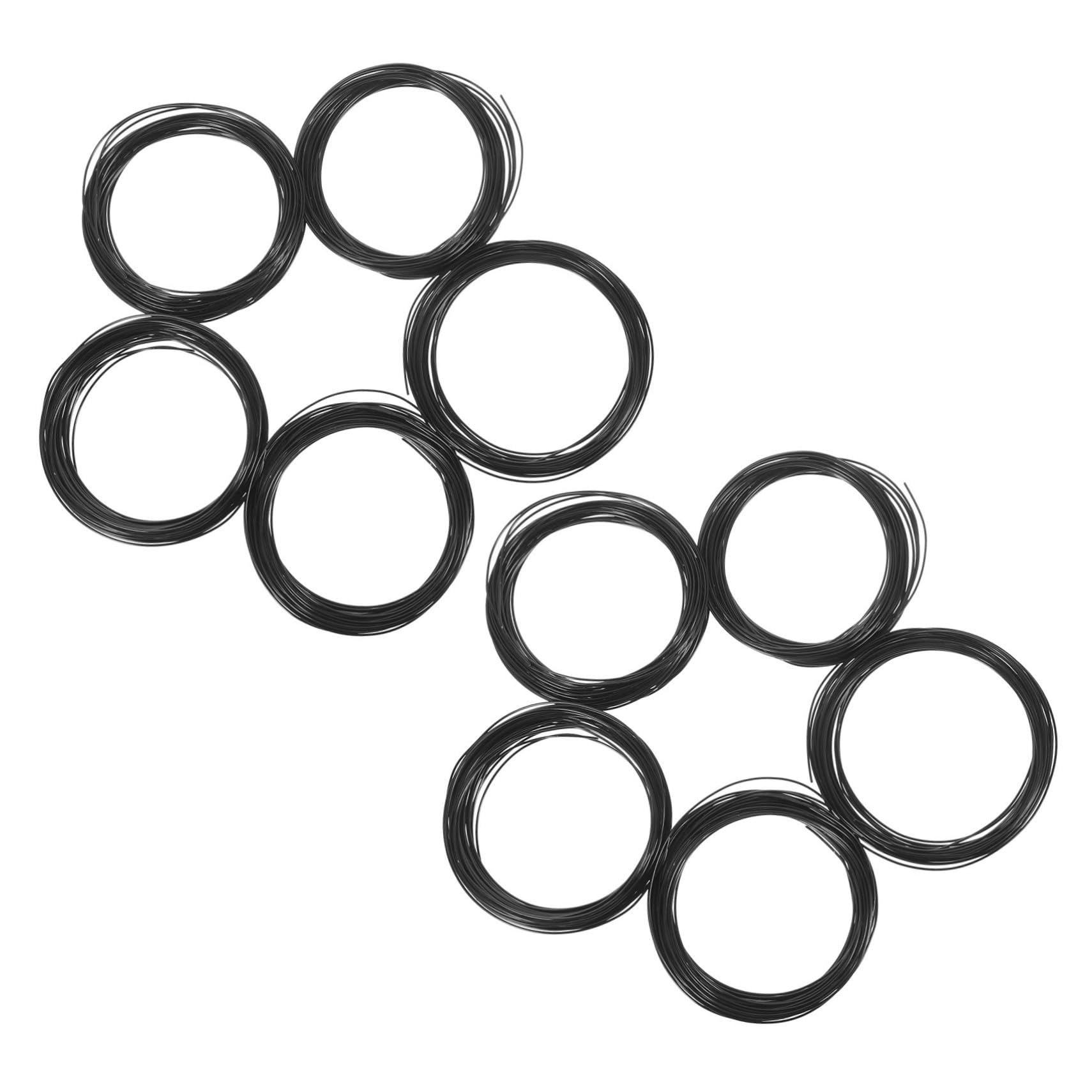 NUOBESTY DIY Aluminum Bonsai Wire 10 Rolls 10m/roll Colored Wire for Bonsai Training and Craft Projects