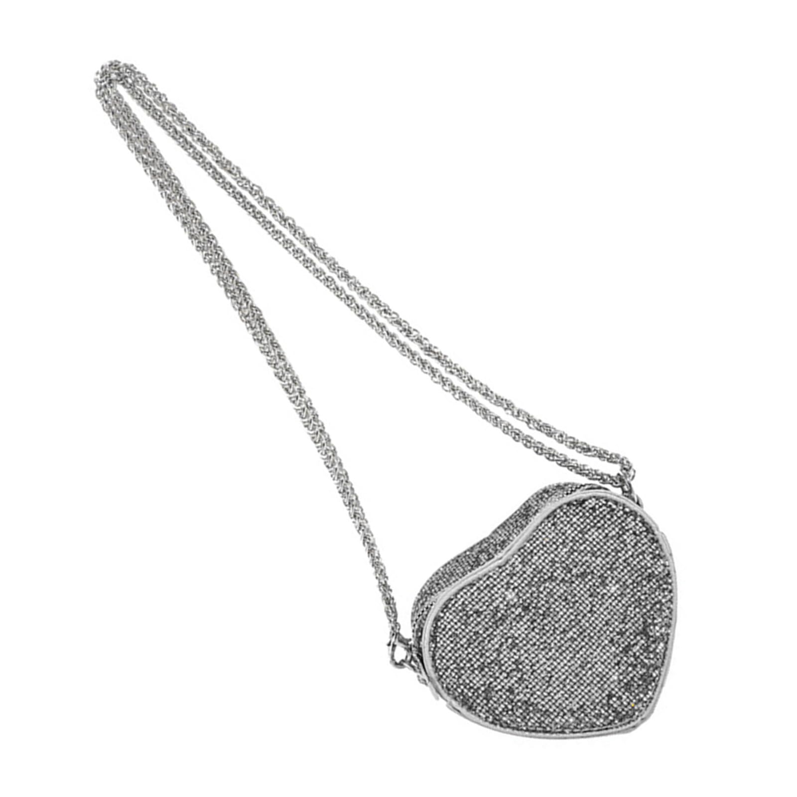 Maxtonser Heart Shaped Glitters Purse with Sparkling Sequins Shoulder Bags Stylish Evening BagS Crossbody Bag for Women and Girls