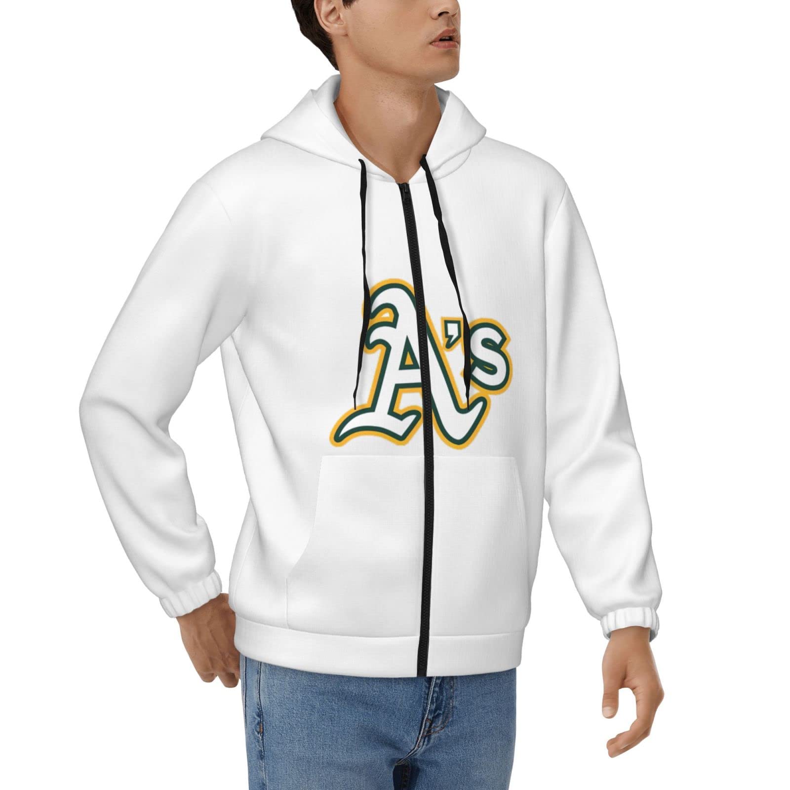 オークランド・アスレチックス フード付きジャケット Amazon.co.jp: オークランド・アスレチックス メンズ 長袖