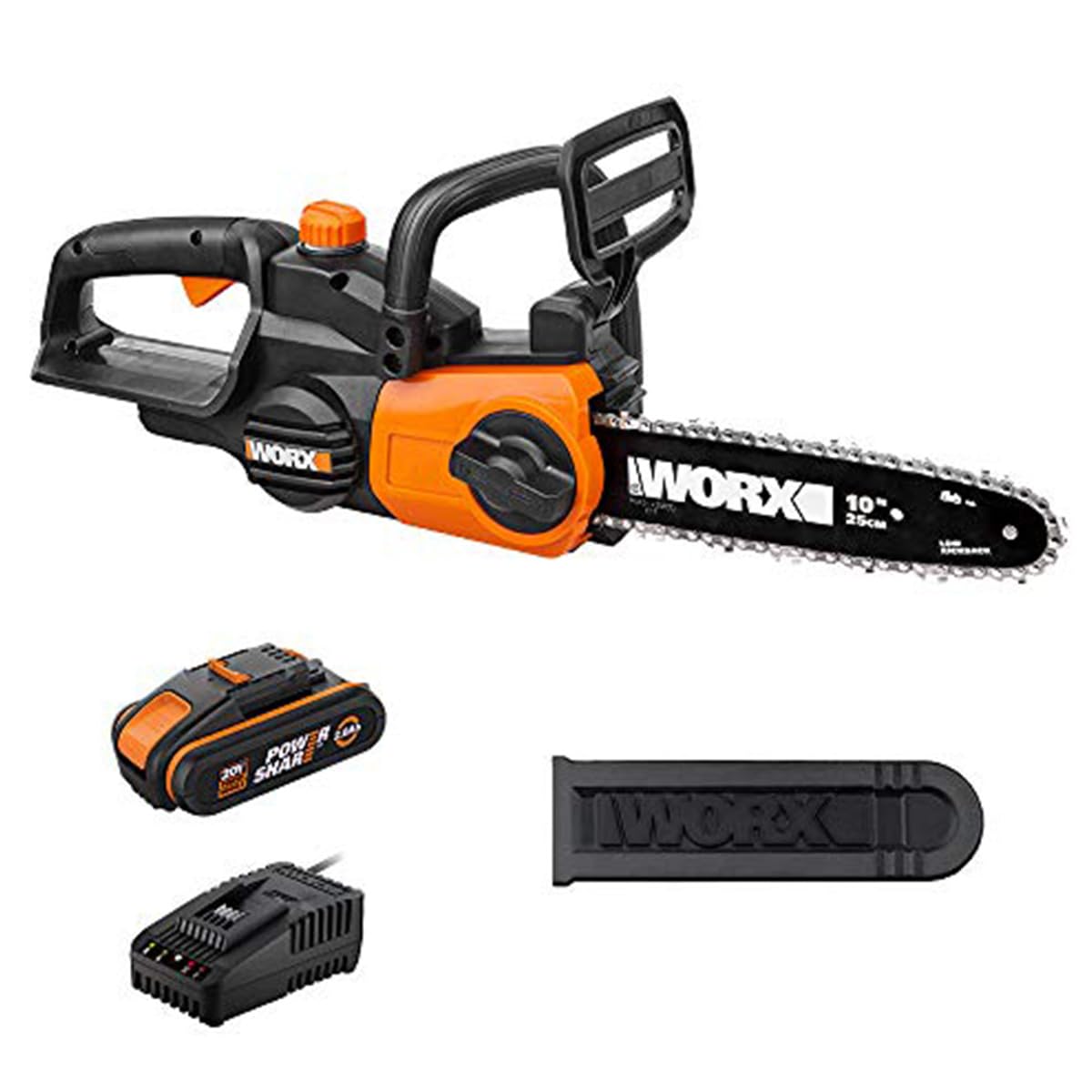 Worx WG322E.1 - Elettrosega a batteria 20V 2 Ah - Lama da 25cm