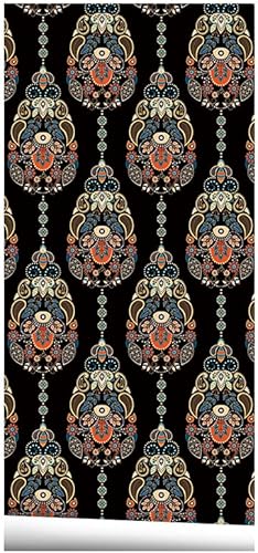 Miniatura 9 de Papel de contacto autoadhesivo película de vinilo de cereza roja papel de pared para paredes aparador cajones estantes armarios decoración extraíble