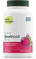 Vista 1 de Fresh Nutrition Cápsulas orgánicas de raíz de remolacha – 2400 mg de dosis potente – Soporte antioxidante – Vegano, sin OMG, sin gluten – 90 cápsulas