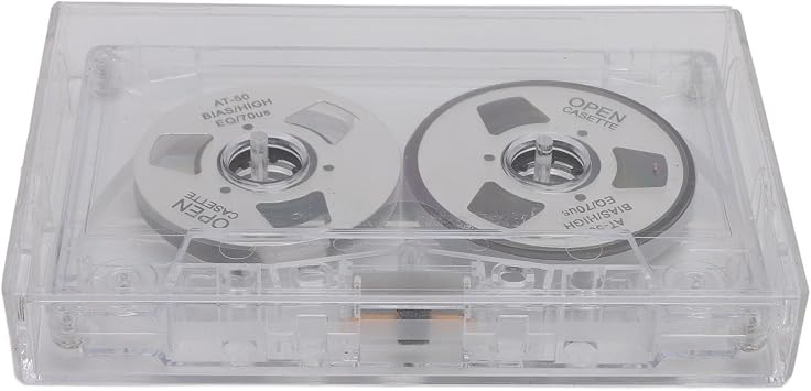 Tbest 50 Min Blank Cassette Tape Normal Bias Double Sided Silver