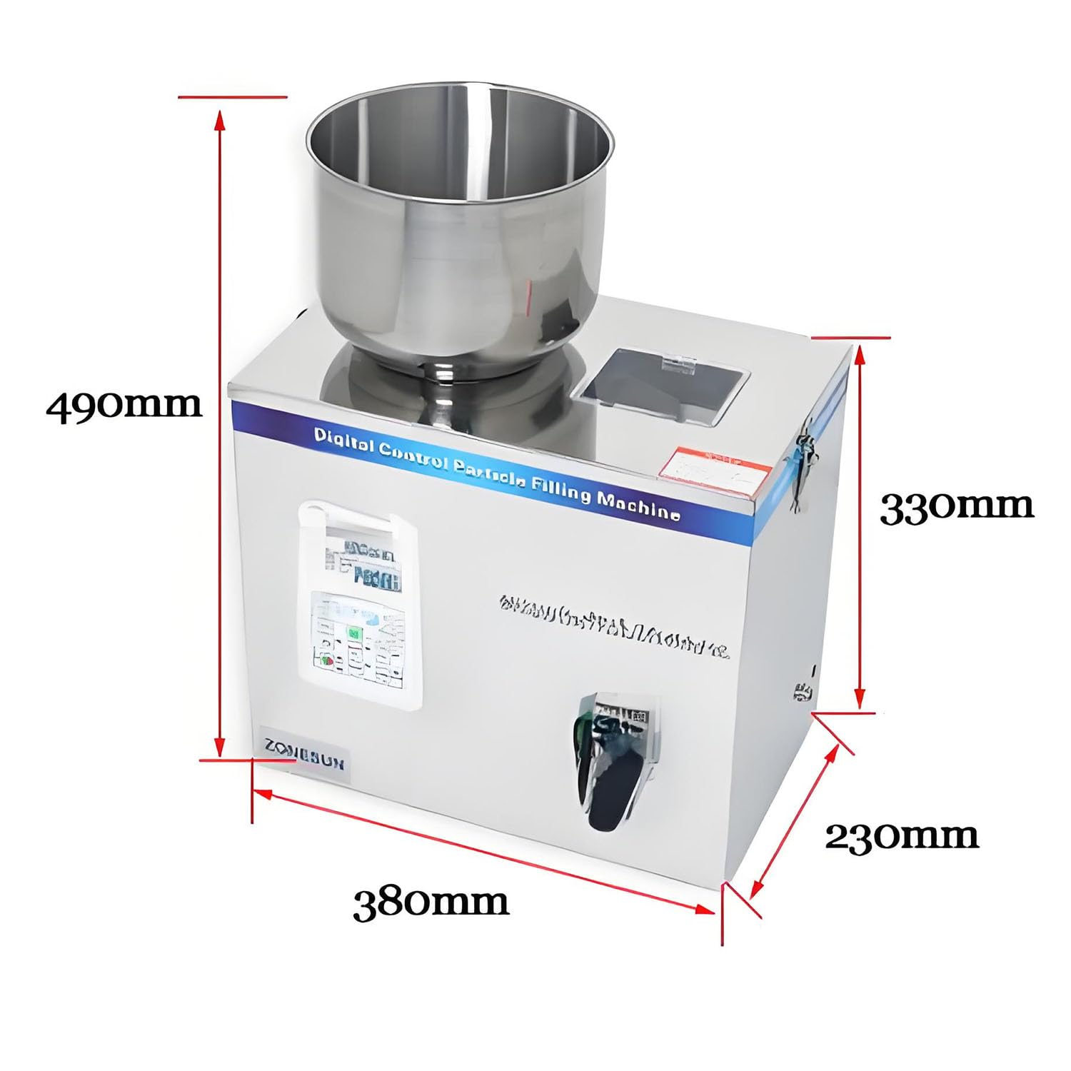 Máquina Llenadora Y Pesadora De Bolsas De Polvo, Envasadora Automática con Panel De Control Inteligente Y Ventana Visual, con Una Velocidad De Dispensado De 12 a 20 Paquetes/min para Té Y Café