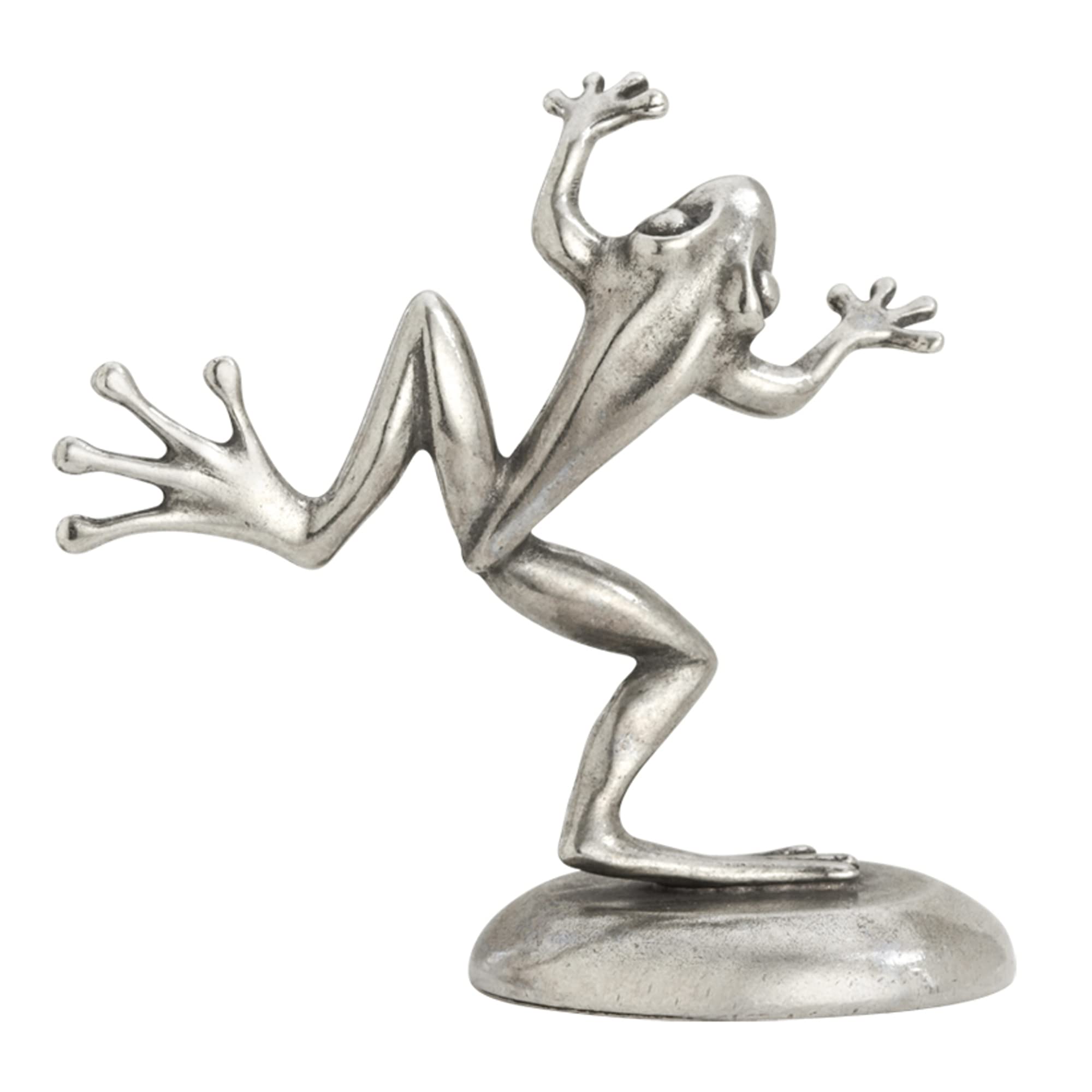 DANFORTH - Dancing Frog - Ring Holder - Pewter - 3.5 Inches High - Made in USA
