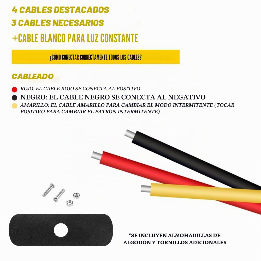 10pcs 4LED Blanco Luz de Advertencia Super Brillante Barra de Luz Estroboscópica 18 Modo Flash Para Coche Camión Pickup SUV Off Road Coche de Policía 12-24V