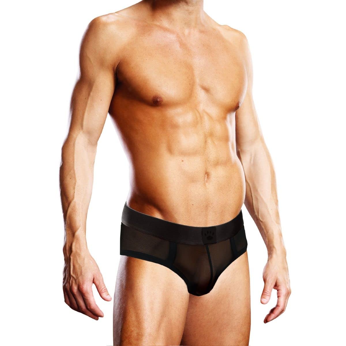 Prowler Mesh Brief Xsmall - Features Our Classic Paw Logo on the Waistband - (UK SIZE 26" - 30") Black