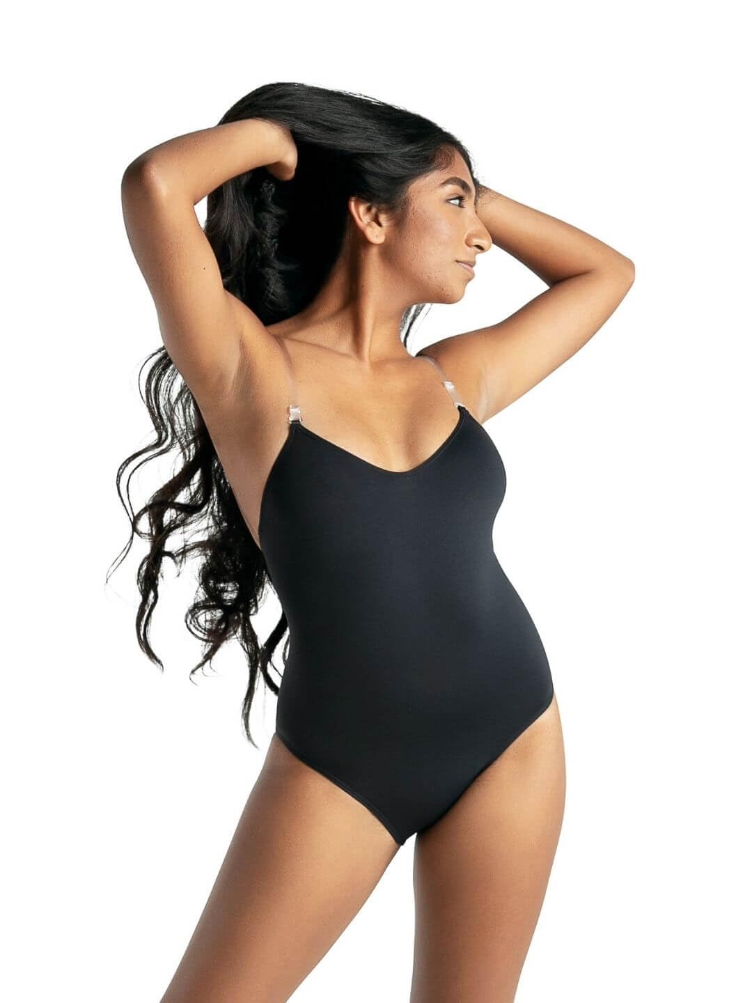 Capezio Women's Camisole Leotard With Clear Transition Straps