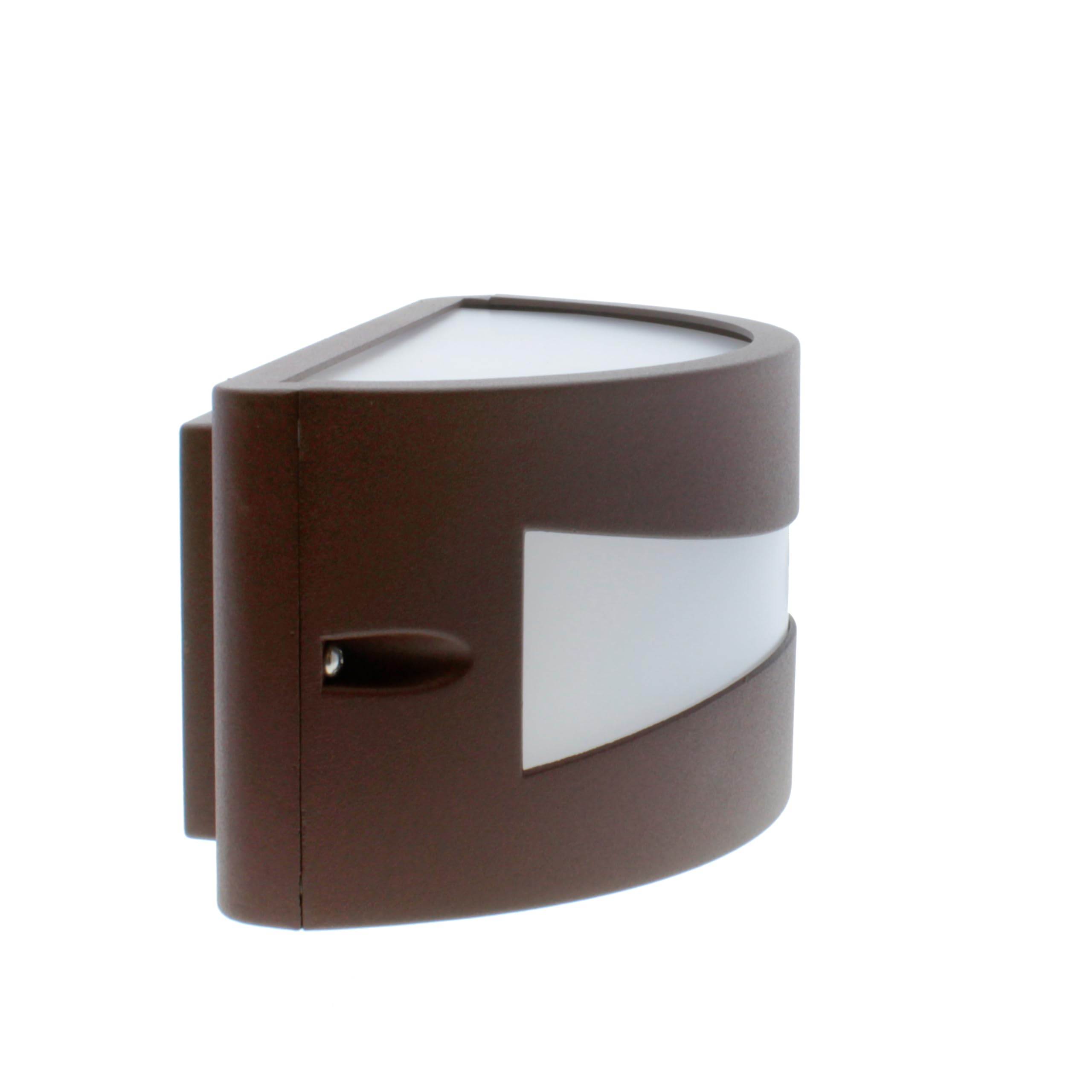 wonderlamp - Applique da parete per esterno impermeabile, per giardino, terrazza, garage, colore marrone ossido, lampadina E27
