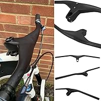 Vista 2 de Manillares de bicicleta de montaña de fibra de carbono MTB manillar ancho 740 barras de bicicleta MTB Manillar de fibra de carbono manillares