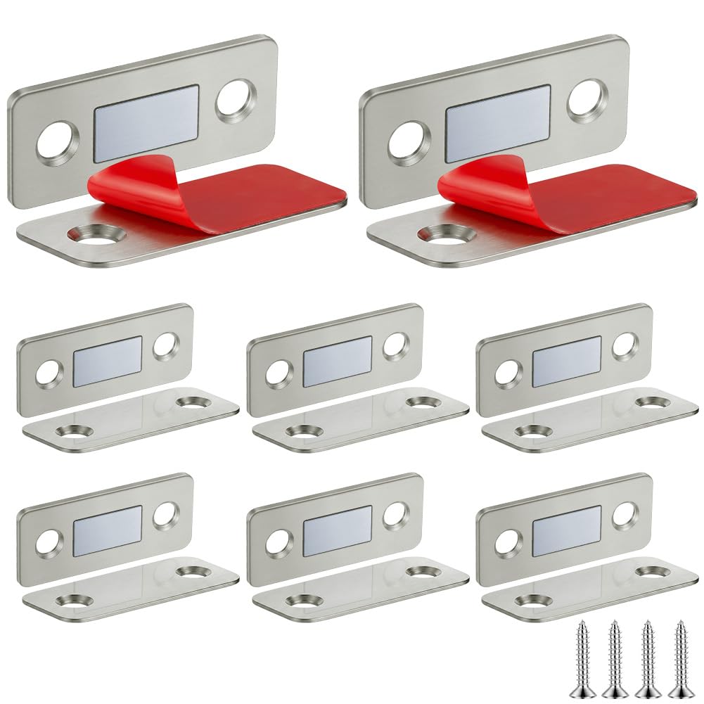 NUTKIT 8PCS Door Magnetic, Ultra Thin Cabinet Magnets with Screw
