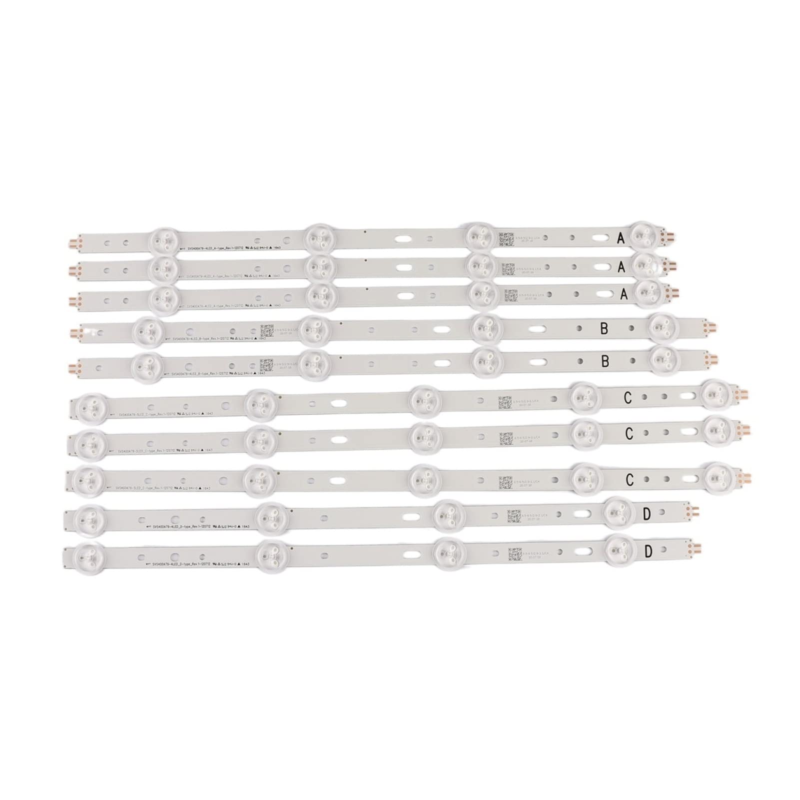 10 Stück/Set 4 0D1333B 40L1333B 40PFL3208T LTA400HM23 LED Backlight-Bar SVS400A79 4LED A B D 5LED C Typ Rev.1 120712(Set Meal)
