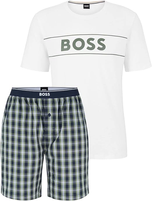 mens pyjama shorts hugo boss