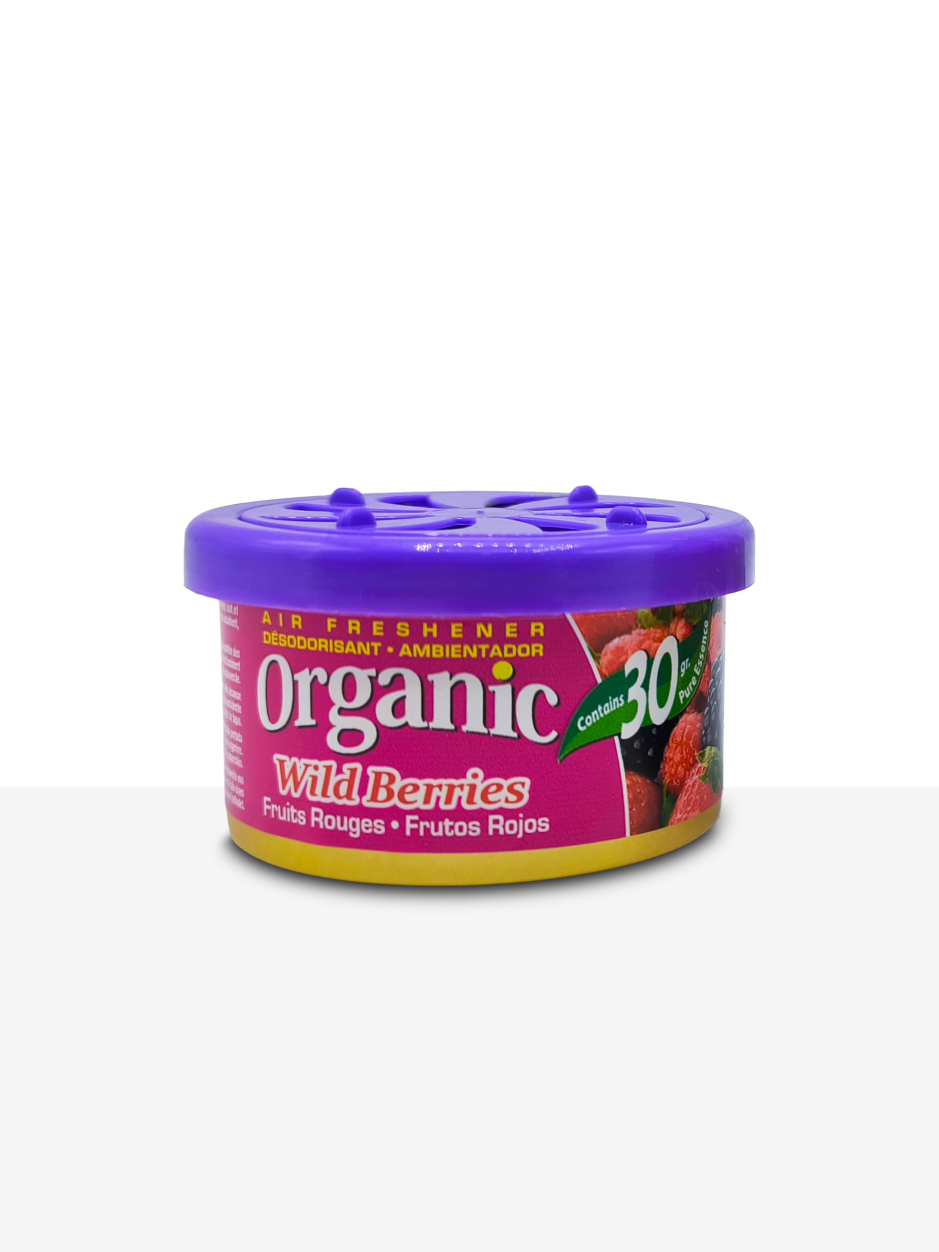 Organic Can - Ambientador para coche en lata. PACK 18 uds. - L&D Aromáticos (Frutos Rojos)