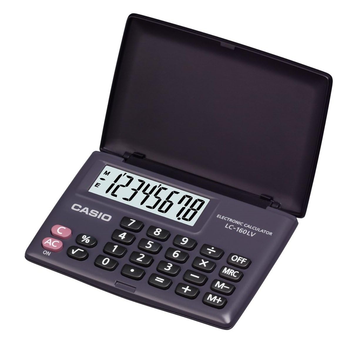Calcolatrice Tascabile Casio LC-401LV Blu - 8 Cifre Con Funzioni Base E Spegnimento Auto