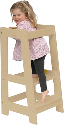Stepup Baby Tour d'apprentissage Tabouret Enfant Montessori avec Petite Marche