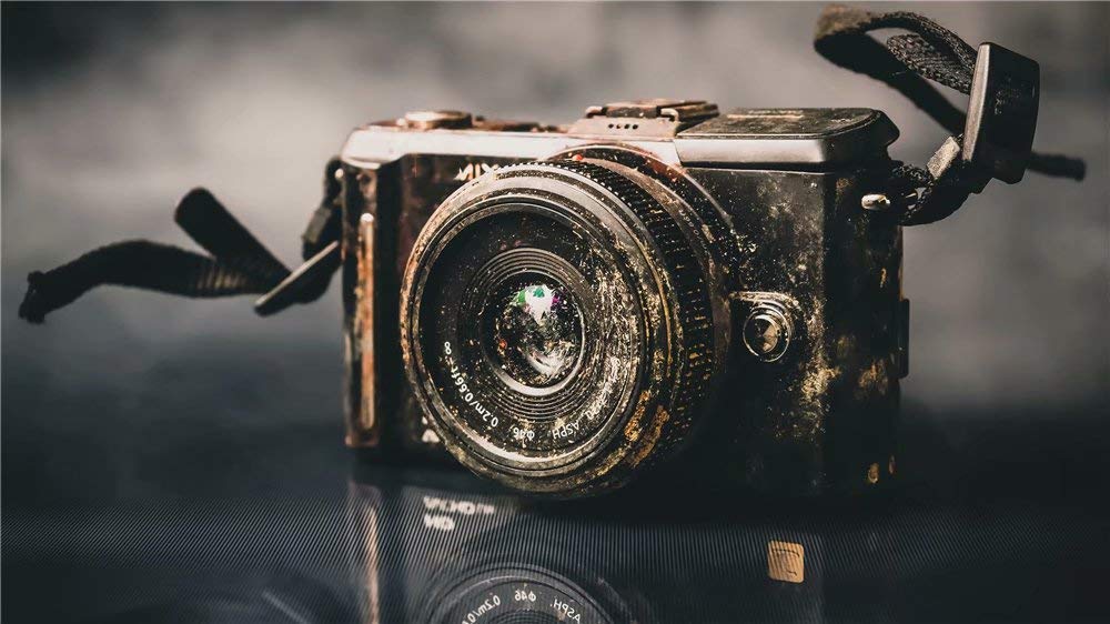 Diamond Painting Art Kit DIY Cross Stitch by Number Kit DIY Arts Craft Wall Decor, Full Drill 8x14inch, Literary Camera, No Frame