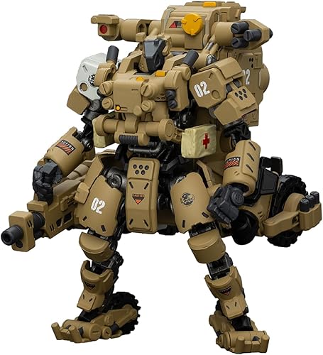 Miniatura 6 de JOYTOY 125 Hueso de acero H09 Mecha y figura de acción Colección piloto Modelo militar Fuente oscura (Silver Guardian)