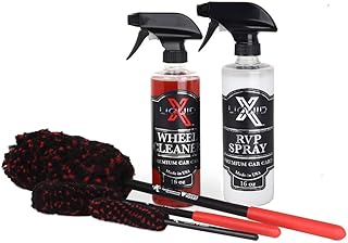 Liquid X Corvette Wheel Cleaning Kit - Wheel Woolie Brushes, Wheel Cleaner & Tire Shine