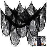 【Excelentes Accesorios de Ambiente Festivo】Este paño espeluznante de Halloween crea una atmósfera espeluznante y agrega más diversión a una fiesta de Halloween. Da rienda suelta a tu imaginación y creatividad para decorar tu hogar de una forma única.