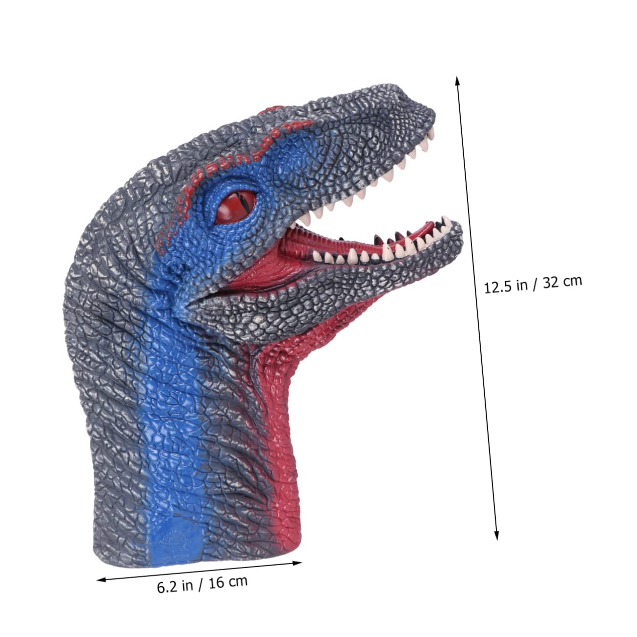 Juguete de Dinosaurio Marioneta de Mano para Niños Mandíbula Articulada y Pintura Detallada para Juego de rol y Creatividad
