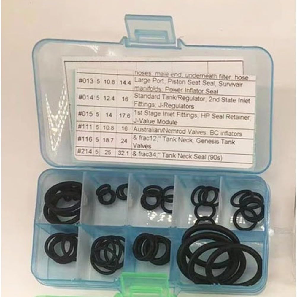 Kit Sellado Buceo 50 para uds para Equipos Submarinos Kit Sellado(Yellow)