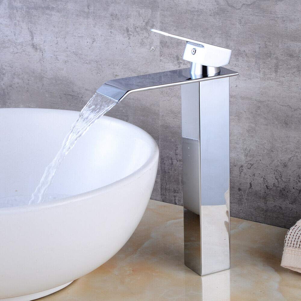 Robinet de lavabo cascade mono-levier pour salle de bain
