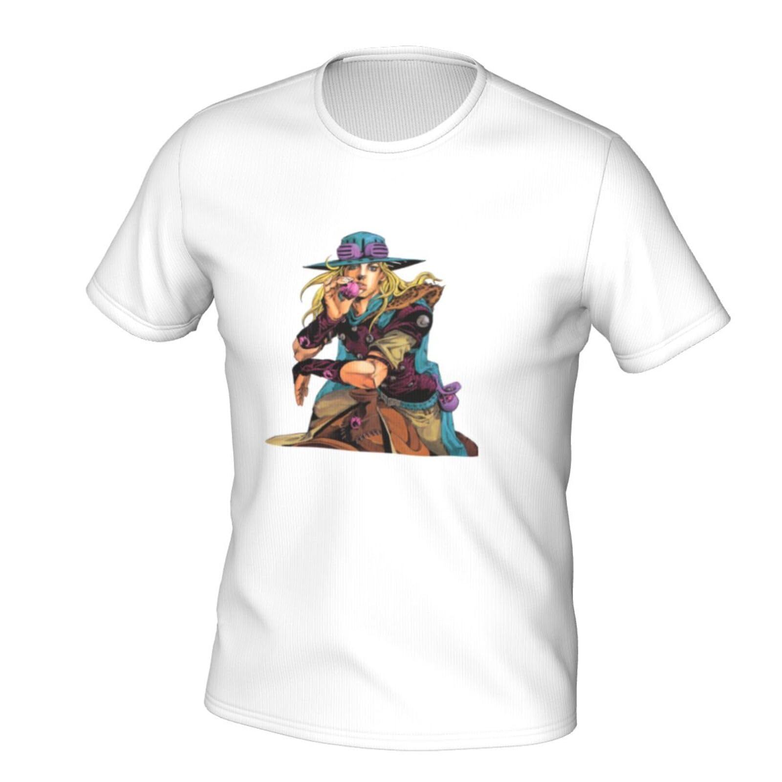 Amazon.co.jp: メンズ Tシャツ ジョジョの奇妙な冒険 ジャイロ