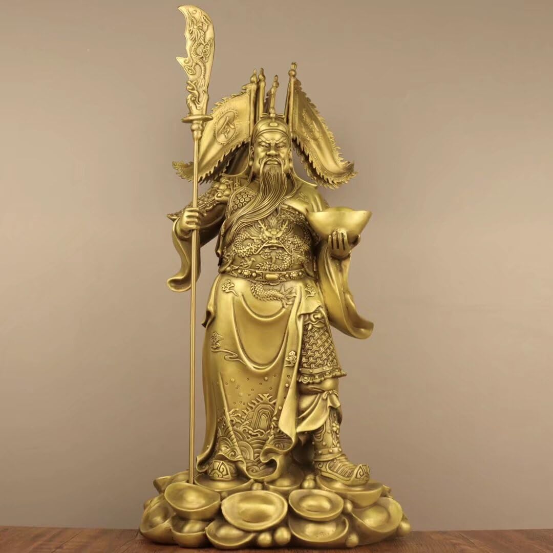 Dytartzx 1* Guan Gong The Of Wealth Bronze Statue Of Guan Yu The Chinese Of War Attracts Wealth And Feng Shui Gifts